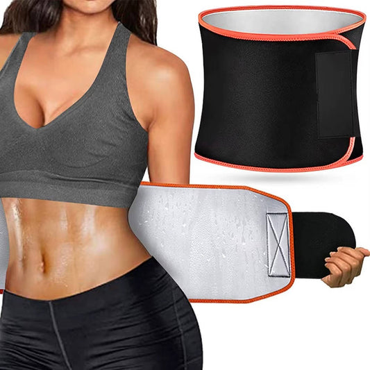 Unisex Sports Waist Trainer Sweat Belt, Sauna Fitness Support Exercise Waistband