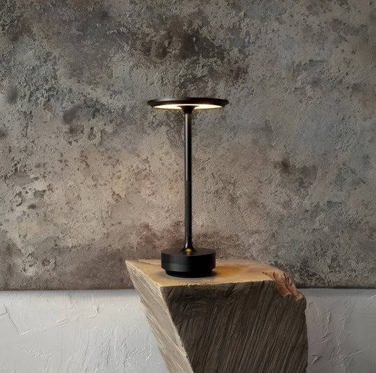 Rechargeable Touch Table Lamp with Three Color Temperatures, Stepless Dimming and Memory Function