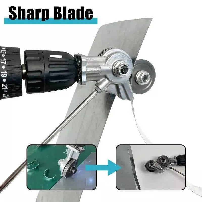 Electric Drill Metal Cutter Attachment, Sheet Metal Nibbler Cutter for Steel Aluminum and Iron