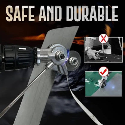 Electric Drill Metal Cutter Attachment, Sheet Metal Nibbler Cutter for Steel Aluminum and Iron