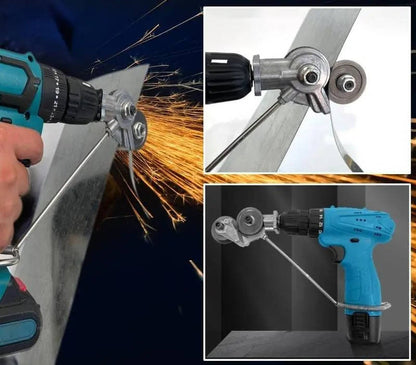 Electric Drill Metal Cutter Attachment, Sheet Metal Nibbler Cutter for Steel Aluminum and Iron