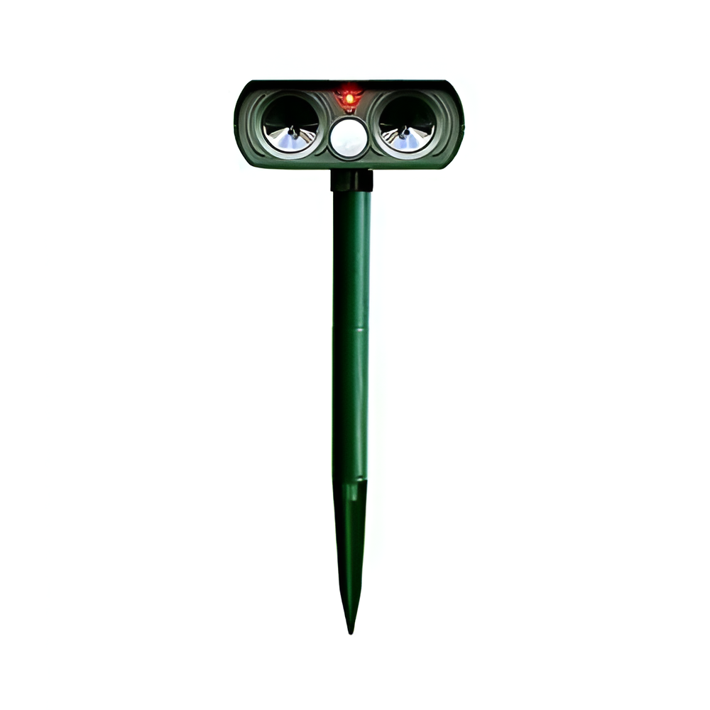 Solar Ultrasonic Animal Deterrent with Motion Sensor, IPX4 Weather-Resistant Outdoor Device