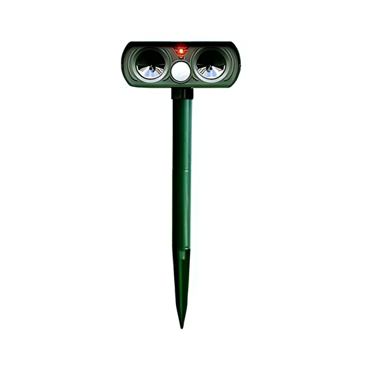 Solar Ultrasonic Animal Deterrent with Motion Sensor, IPX4 Weather-Resistant Outdoor Device