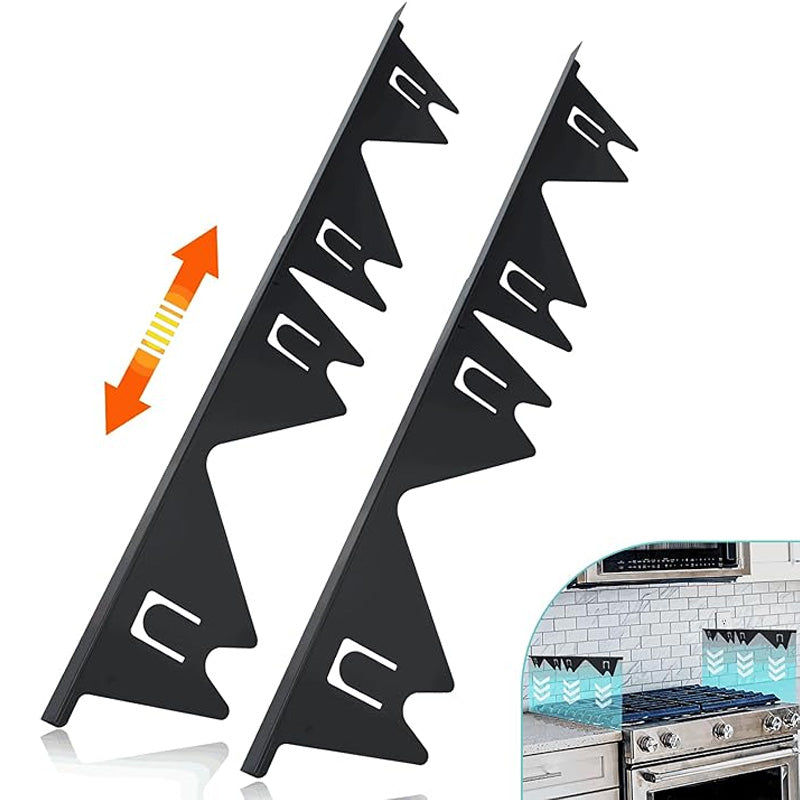 Retractable Stove Gap Cover with Stainless Steel Construction and Spring Adjustment