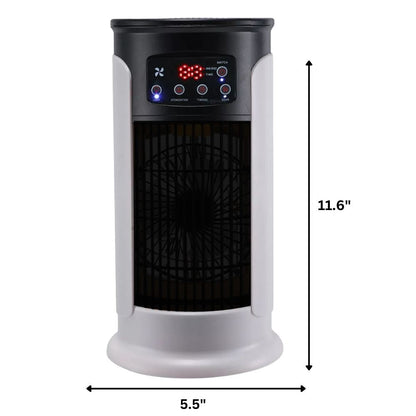 Portable Evaporative Air Cooler with 6 Speed Settings and Humidifying Function, 300ml Tank