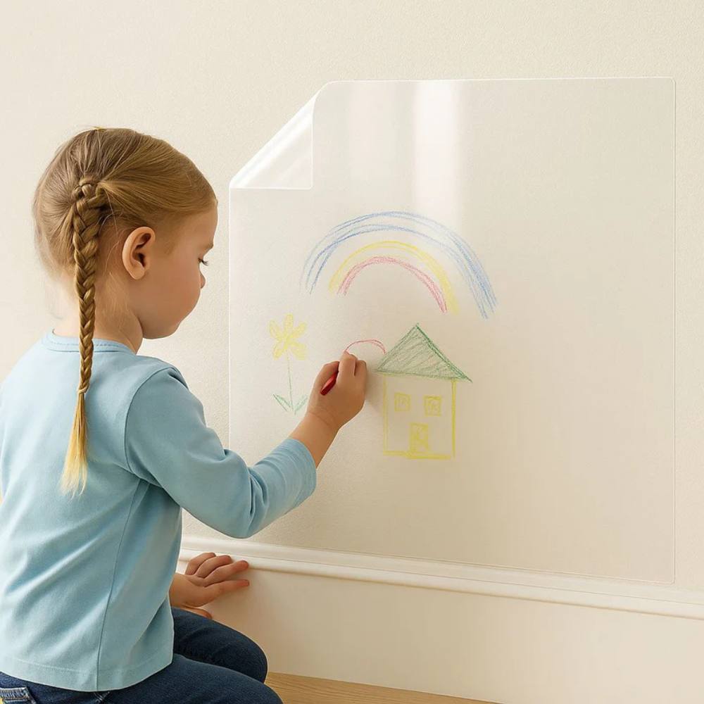Clear Self-Adhesive Wall Protection Film with Washable Surface and Easy Removal