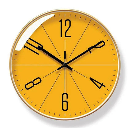 Silent Quartz Wall Clock with Minimalist Design for Modern Spaces