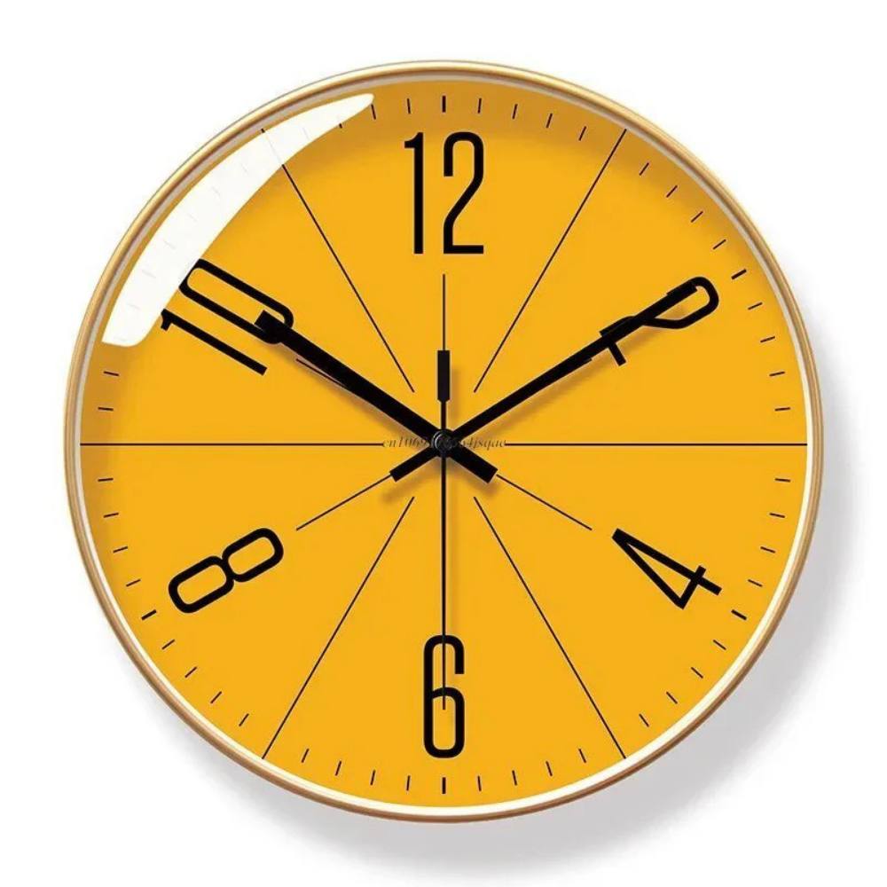 Silent Quartz Wall Clock with Minimalist Design for Modern Spaces