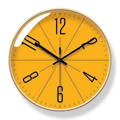 Silent Quartz Wall Clock with Minimalist Design for Modern Spaces
