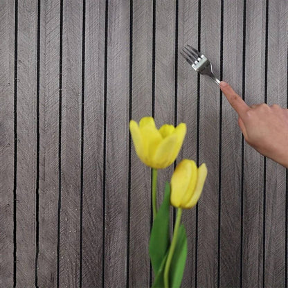 3D PVC Wall Panels with Wood Grain Texture and Self-Adhesive Backing