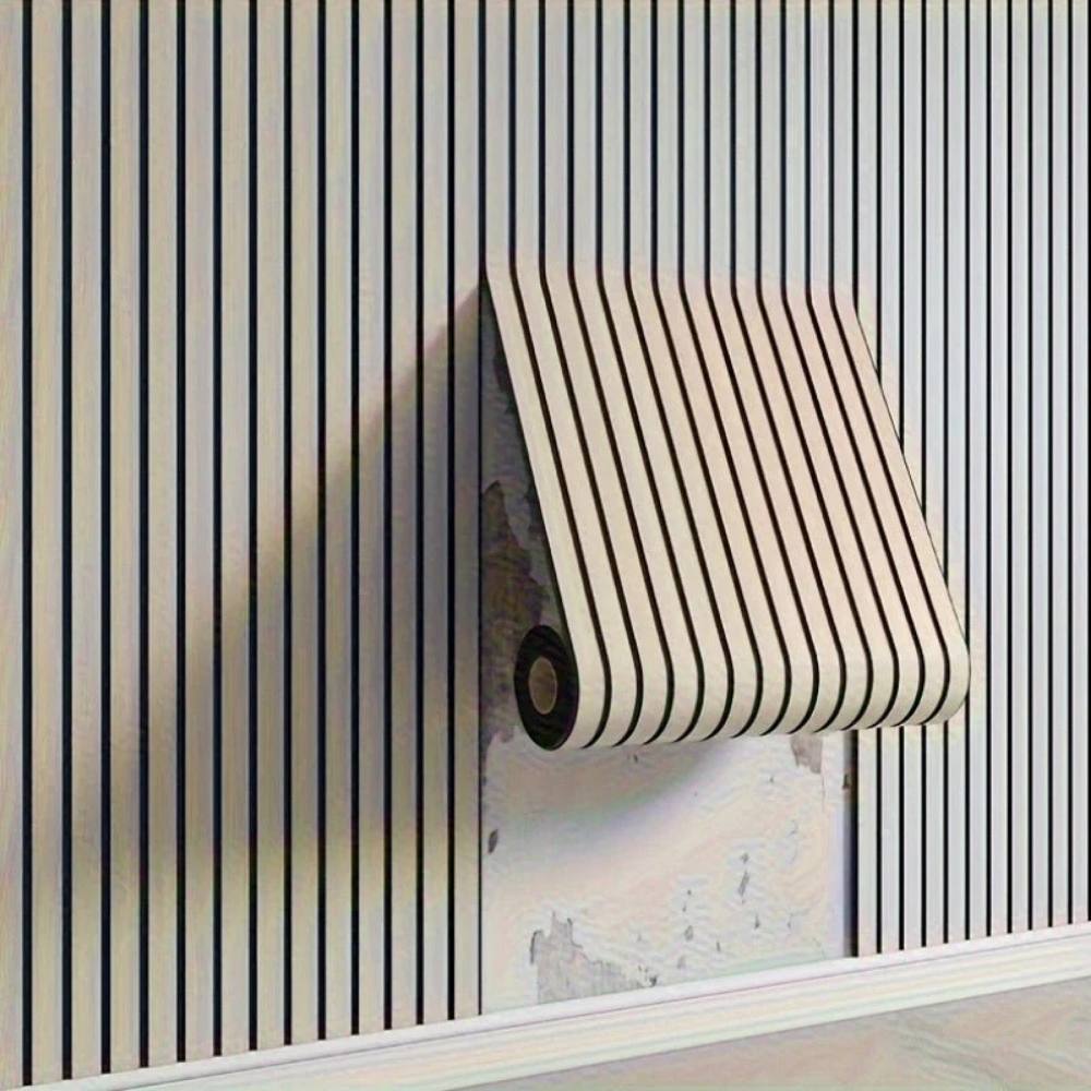 3D PVC Wall Panels with Wood Grain Texture and Self-Adhesive Backing