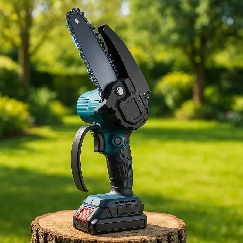 Cordless Electric Chainsaw with 1000W Motor and 21V Rechargeable Battery