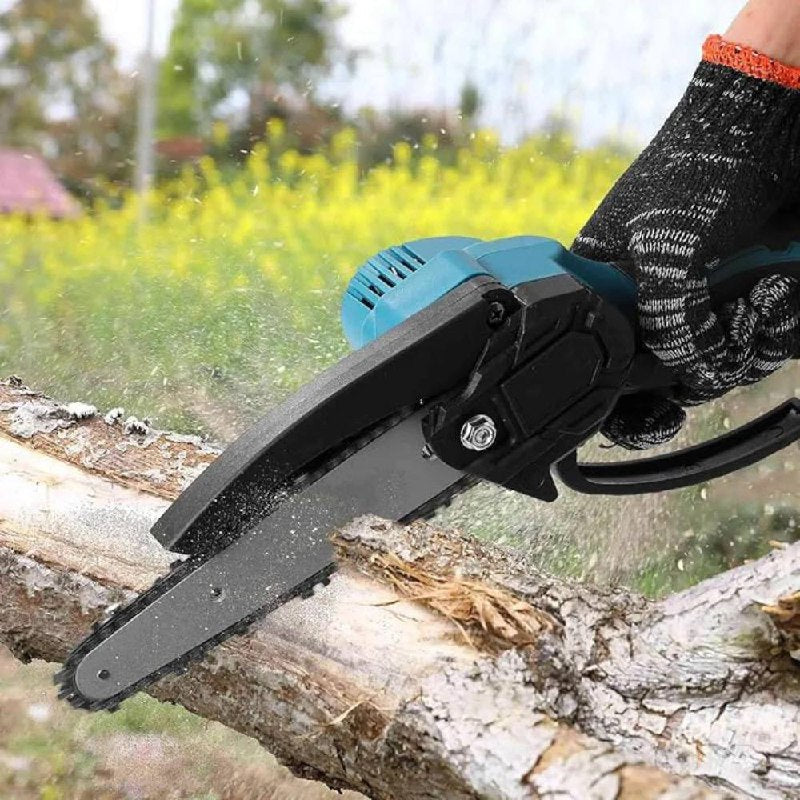 Cordless Electric Chainsaw with 1000W Motor and 21V Rechargeable Battery